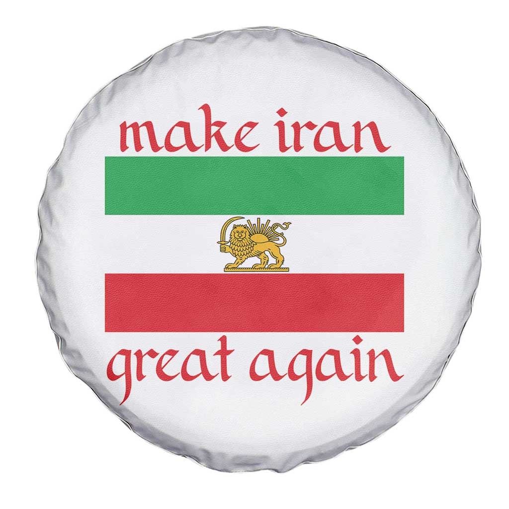 Make Iran Great Again Spare Tire Cover Vintage Lion and Sun Flag Patriotic Iranian Pride TS02 Print Your Wear