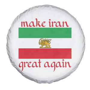 Make Iran Great Again Spare Tire Cover Vintage Lion and Sun Flag Patriotic Iranian Pride TS02 Print Your Wear