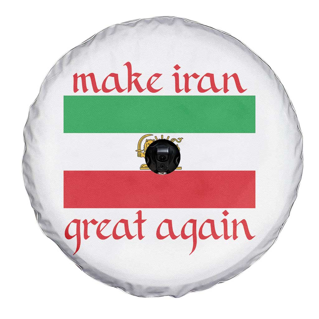 Make Iran Great Again Spare Tire Cover Vintage Lion and Sun Flag Patriotic Iranian Pride TS02 Print Your Wear