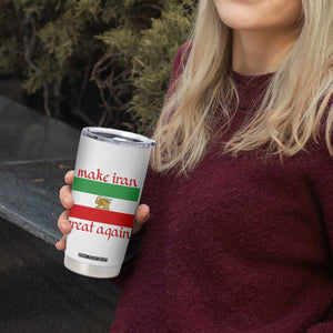 Make Iran Great Again Tumbler Cup Vintage Lion and Sun Flag Patriotic Iranian Pride TS02 Print Your Wear