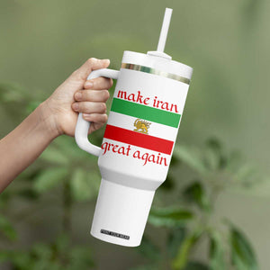 Make Iran Great Again Tumbler With Handle Vintage Lion and Sun Flag Patriotic Iranian Pride TS02 Print Your Wear