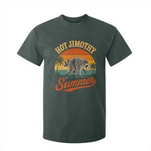 Hot Jimothy Summer Retro Sunset Beach Graphic T Shirt For Kid Funny Viral Seattle Raccoon Meme
