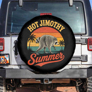 Hot Jimothy Summer Retro Sunset Beach Graphic Spare Tire Cover Funny Viral Seattle Raccoon Meme