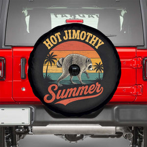 Hot Jimothy Summer Retro Sunset Beach Graphic Spare Tire Cover Funny Viral Seattle Raccoon Meme