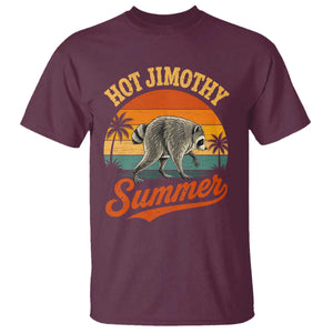 Hot Jimothy Summer Retro Sunset Beach Graphic T Shirt Funny Viral Seattle Raccoon Meme