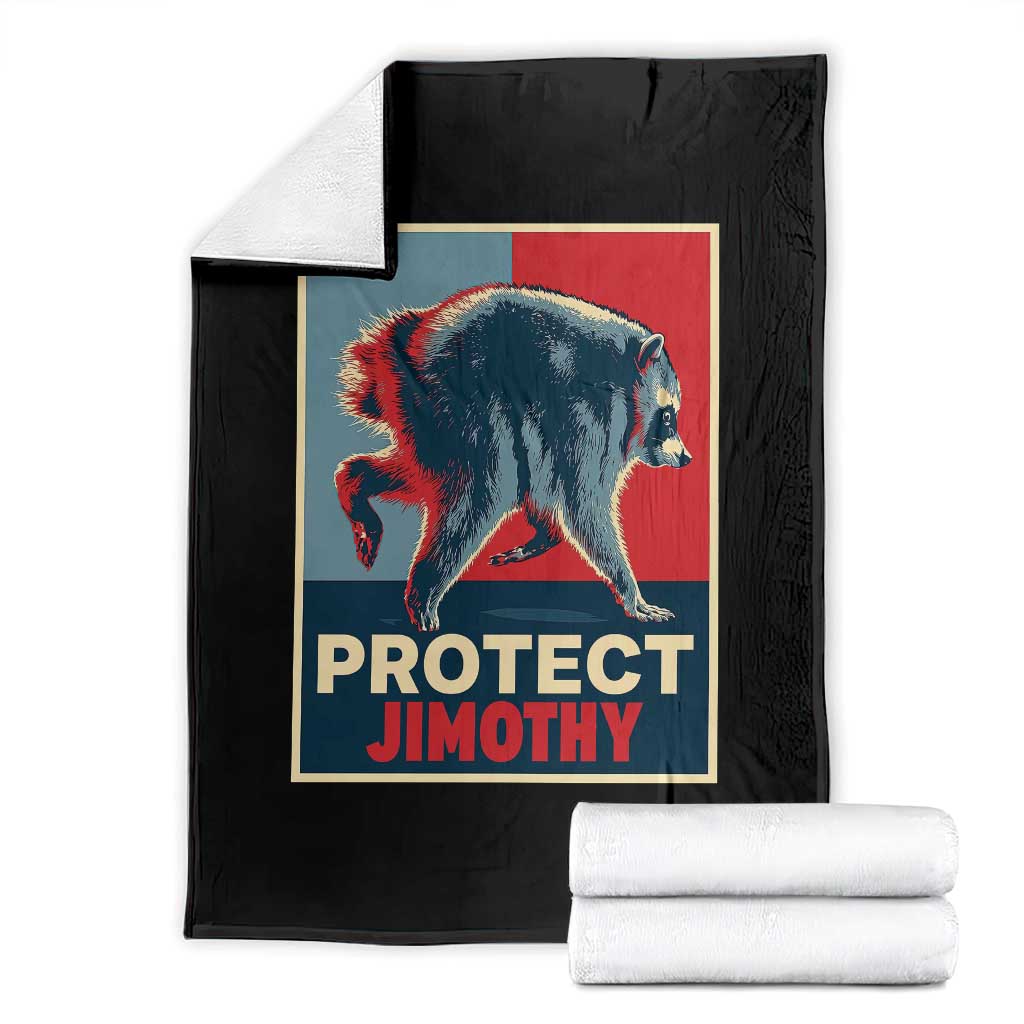 Protect Jimothy Seattle Raccoon Supporter Throw Blanket Hope Style Poster Parody Graphic TS02 Black Print Your Wear