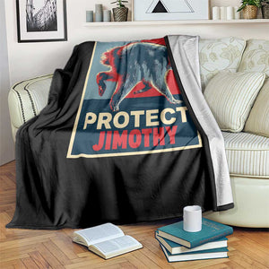 Protect Jimothy Seattle Raccoon Supporter Throw Blanket Hope Style Poster Parody Graphic