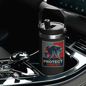 Protect Jimothy Seattle Raccoon Supporter Flip Straw Tumbler Hope Style Poster Parody Graphic