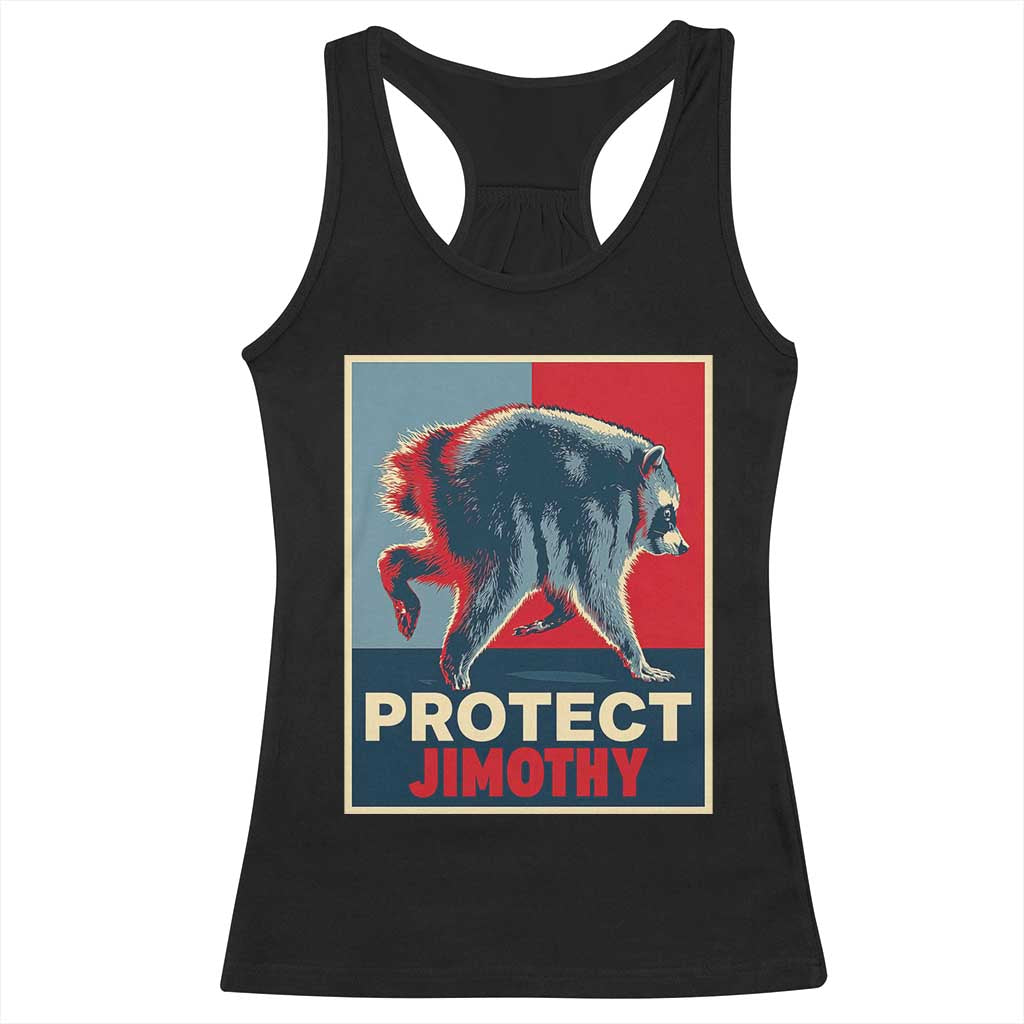 Protect Jimothy Seattle Raccoon Supporter Racerback Tank Top Hope Style Poster Parody Graphic TS02 Black Print Your Wear
