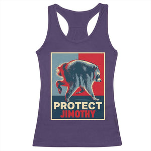 Protect Jimothy Seattle Raccoon Supporter Racerback Tank Top Hope Style Poster Parody Graphic