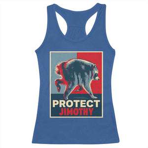 Protect Jimothy Seattle Raccoon Supporter Racerback Tank Top Hope Style Poster Parody Graphic