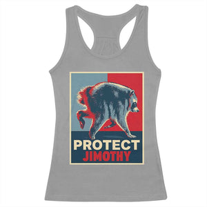 Protect Jimothy Seattle Raccoon Supporter Racerback Tank Top Hope Style Poster Parody Graphic