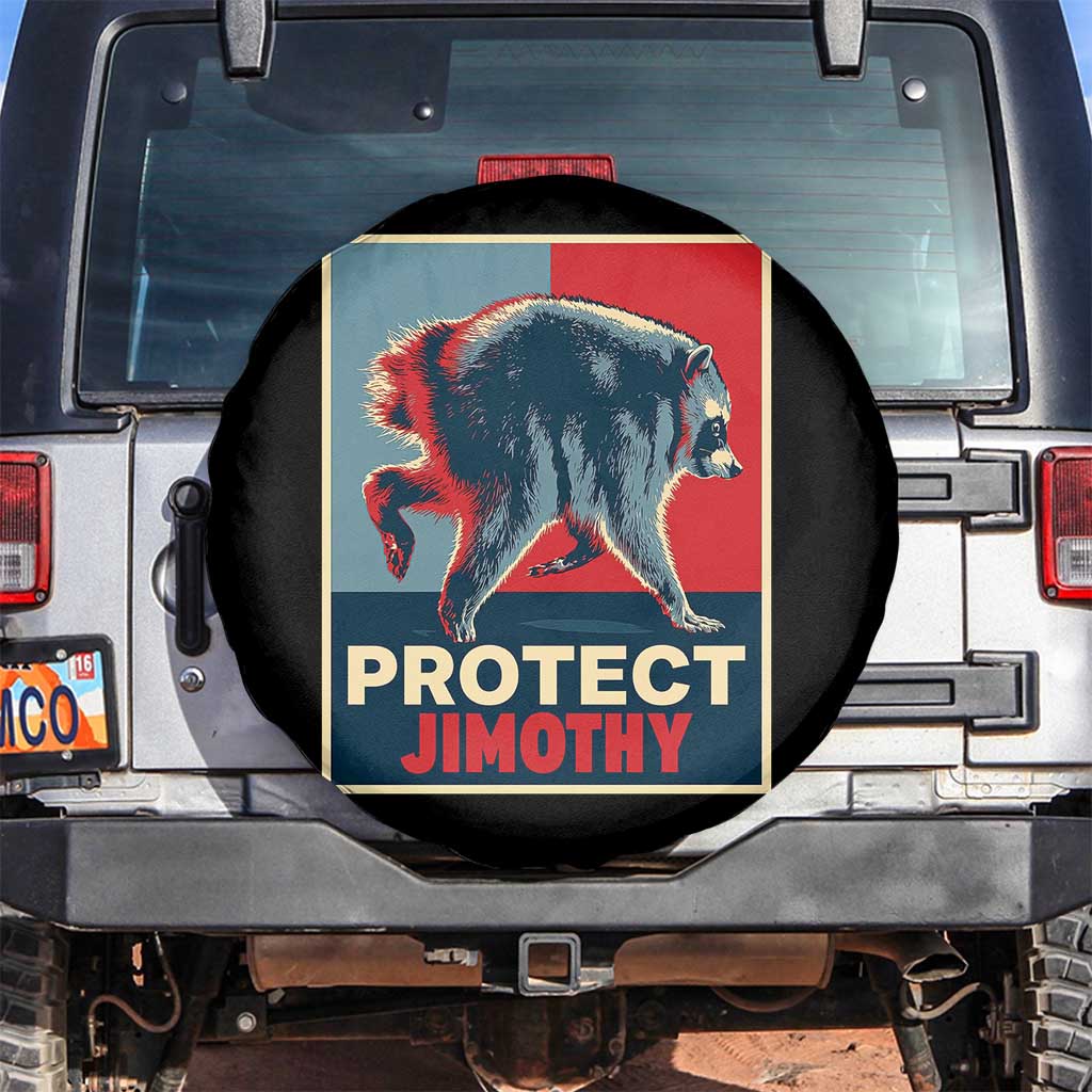 Protect Jimothy Seattle Raccoon Supporter Spare Tire Cover Hope Style Poster Parody Graphic TS02 No hole Black Print Your Wear