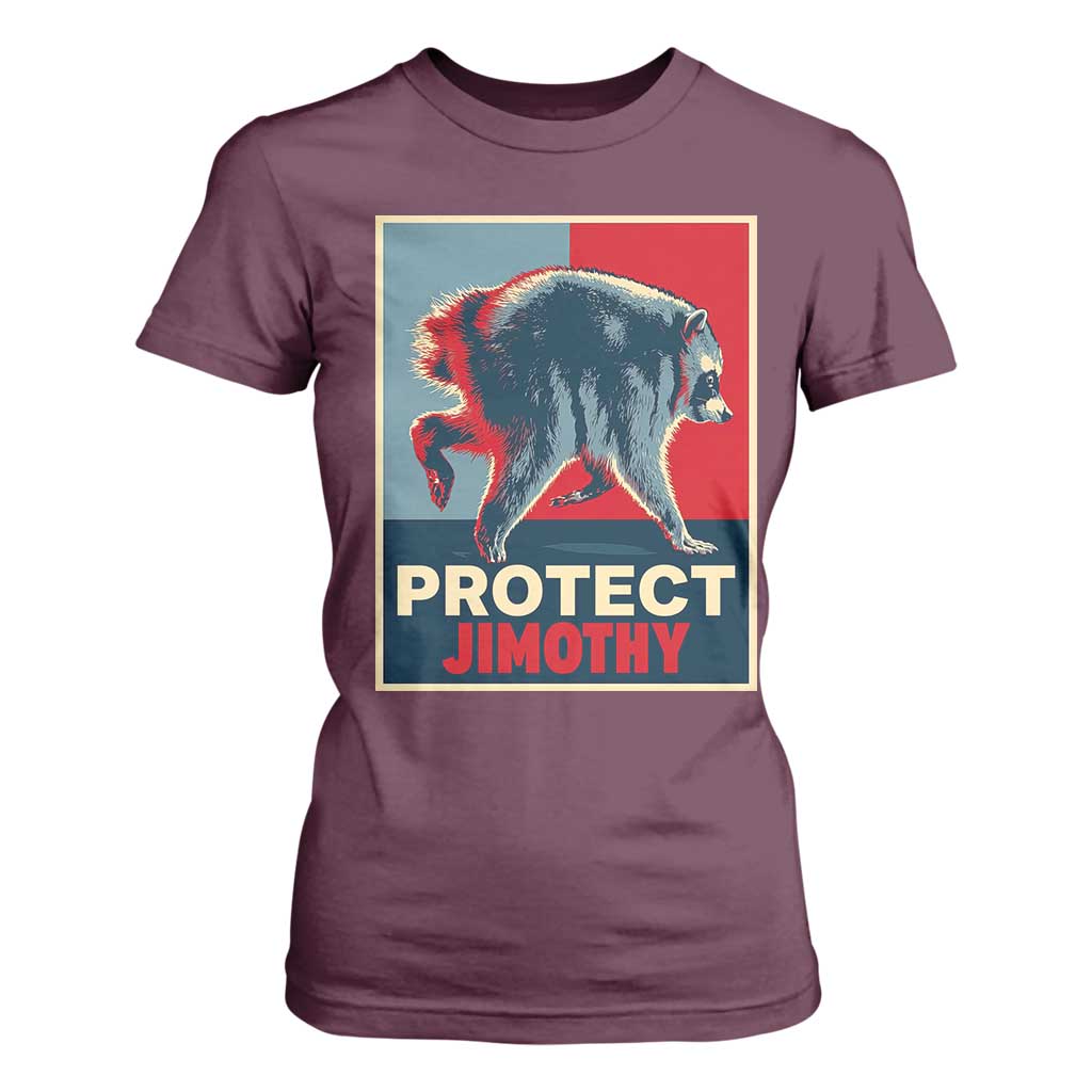 Protect Jimothy Seattle Raccoon Supporter T Shirt For Women Hope Style Poster Parody Graphic