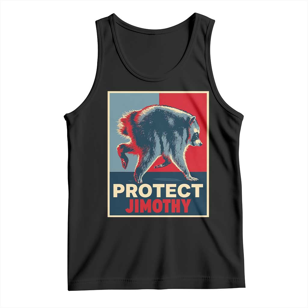 Protect Jimothy Seattle Raccoon Supporter Tank Top Hope Style Poster Parody Graphic TS02 Black Print Your Wear