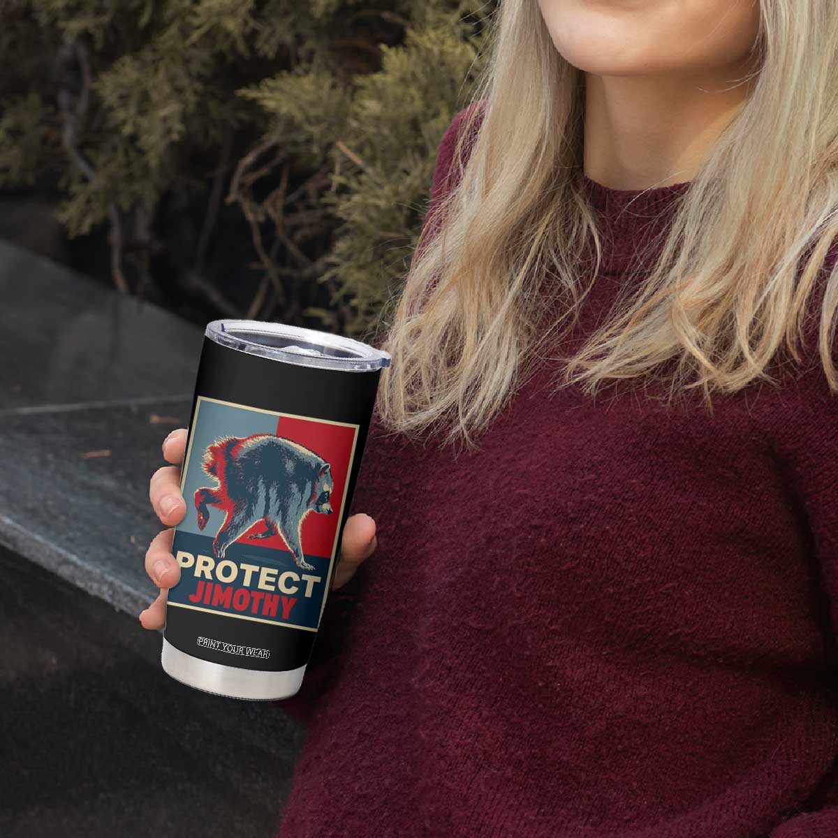Protect Jimothy Seattle Raccoon Supporter Tumbler Cup Hope Style Poster Parody Graphic