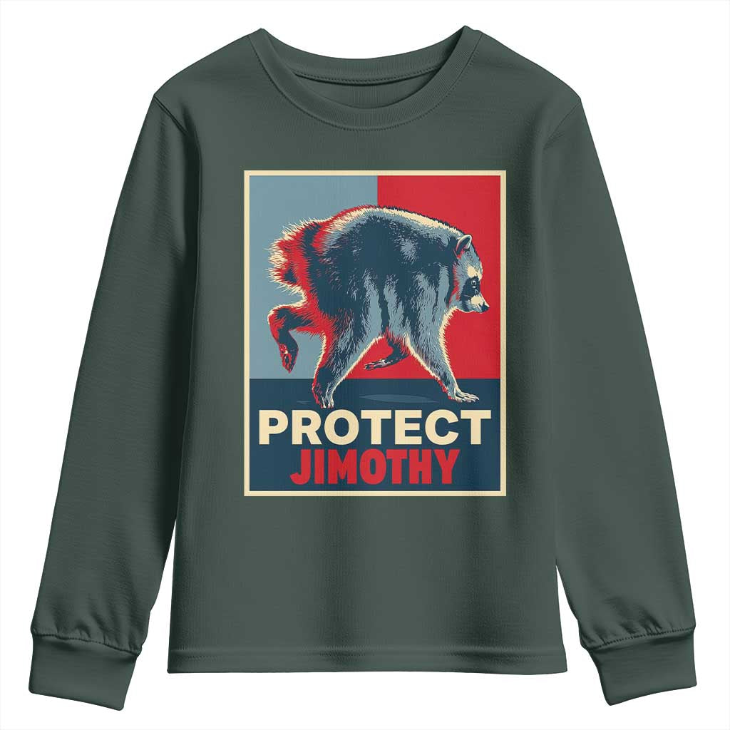 Protect Jimothy Seattle Raccoon Supporter Youth Sweatshirt Hope Style Poster Parody Graphic
