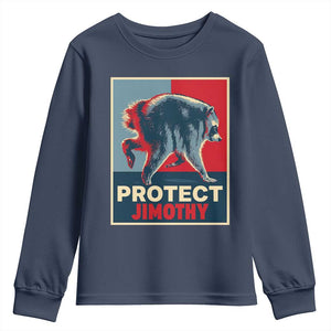 Protect Jimothy Seattle Raccoon Supporter Youth Sweatshirt Hope Style Poster Parody Graphic