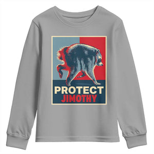 Protect Jimothy Seattle Raccoon Supporter Youth Sweatshirt Hope Style Poster Parody Graphic
