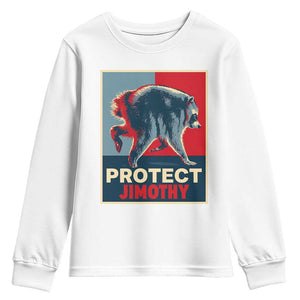 Protect Jimothy Seattle Raccoon Supporter Youth Sweatshirt Hope Style Poster Parody Graphic