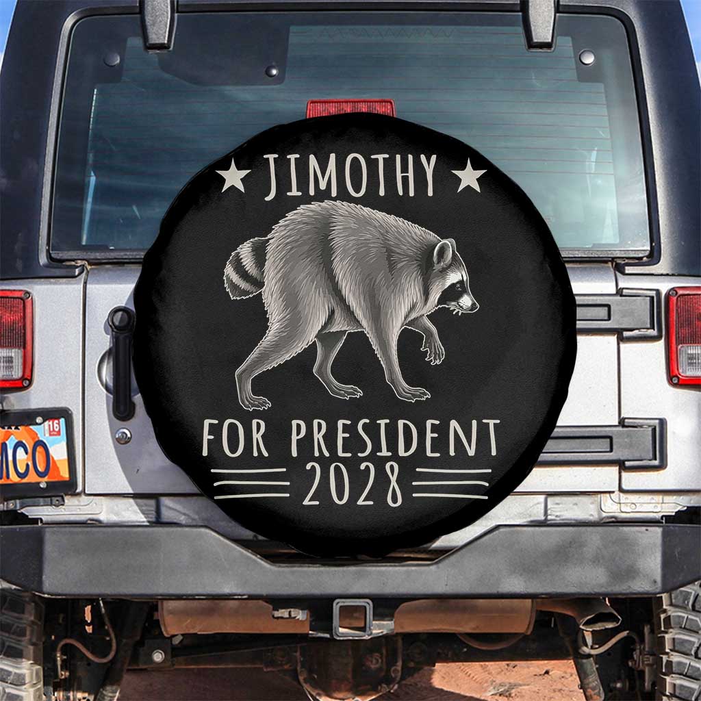 Jimothy For President 2028 Parody Spare Tire Cover Funny Viral Seattle Raccoon Lover