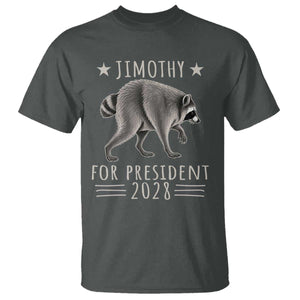 Jimothy For President 2028 Parody T Shirt Funny Viral Seattle Raccoon Lover