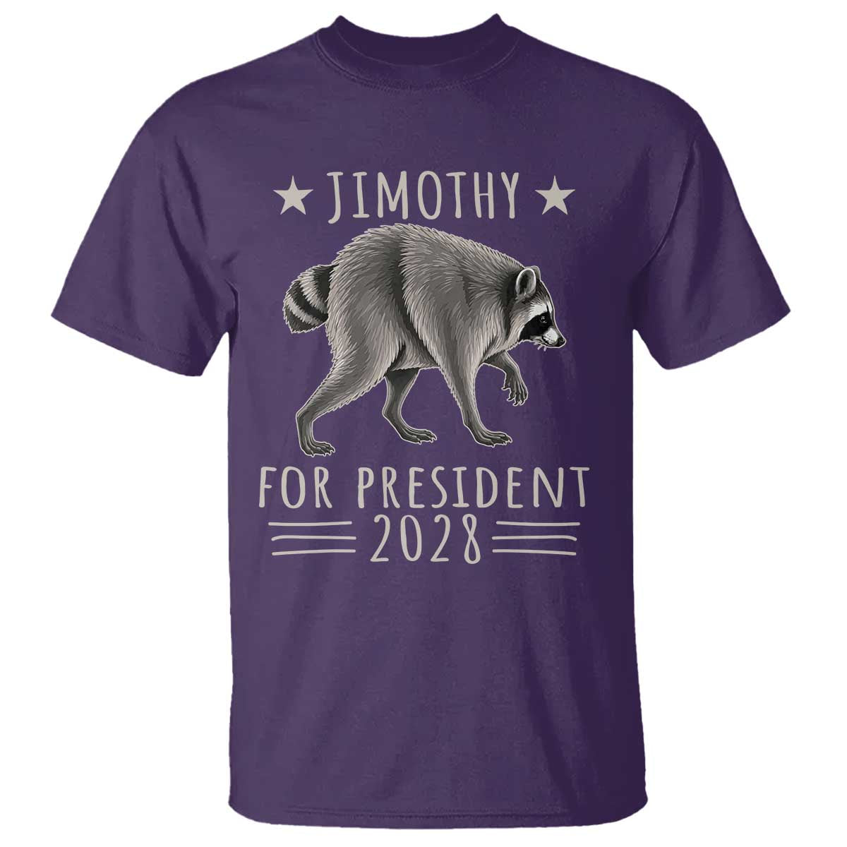 Jimothy For President 2028 Parody T Shirt Funny Viral Seattle Raccoon Lover