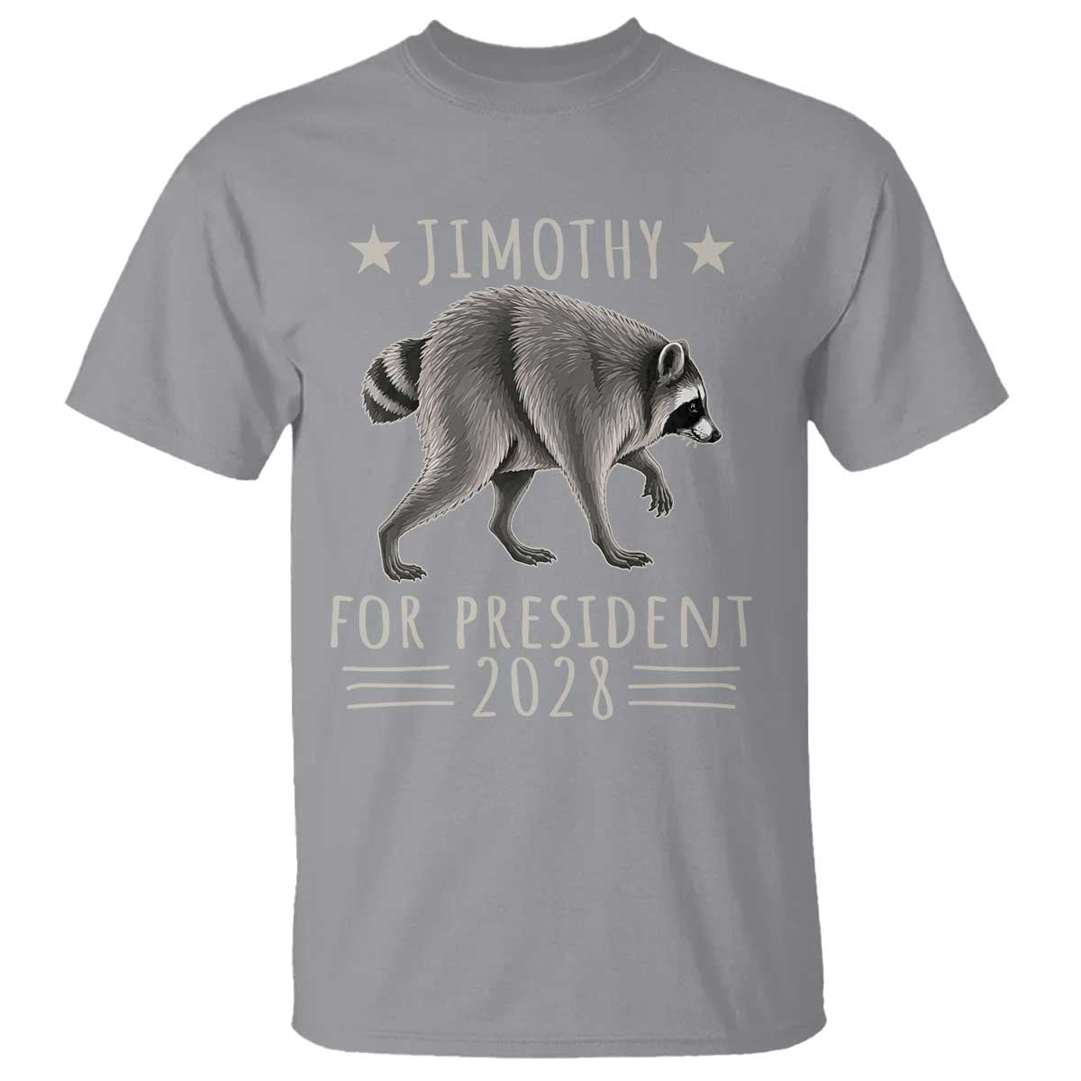 Jimothy For President 2028 Parody T Shirt Funny Viral Seattle Raccoon Lover