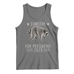 Jimothy For President 2028 Parody Tank Top Funny Viral Seattle Raccoon Lover