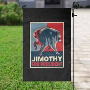 Jimothy For President Parody Garden Flag Hope Style Viral Seattle Raccoon Graphic