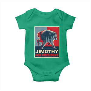 Jimothy For President Parody Baby Onesie Hope Style Viral Seattle Raccoon Graphic