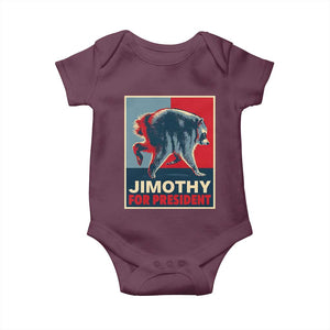 Jimothy For President Parody Baby Onesie Hope Style Viral Seattle Raccoon Graphic