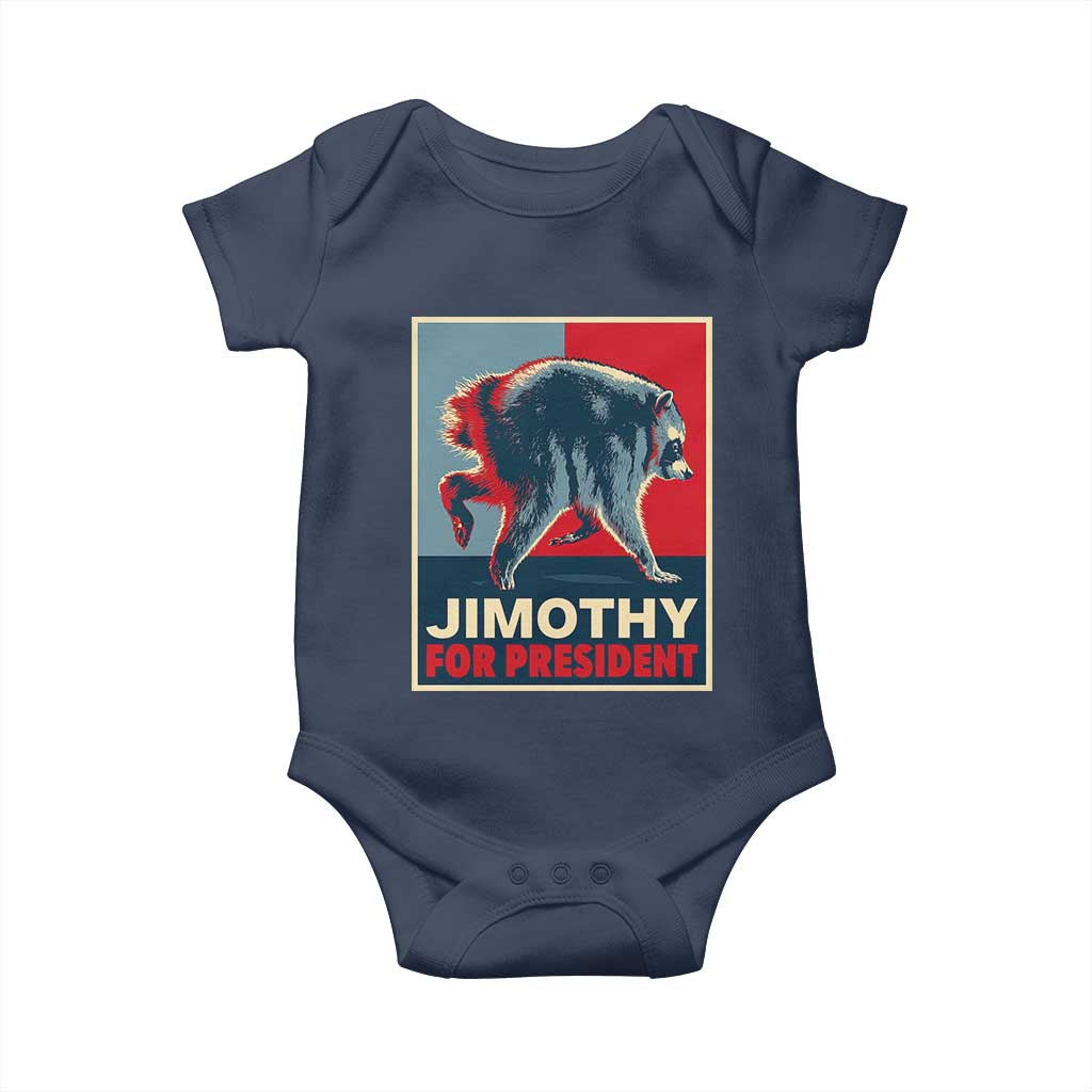 Jimothy For President Parody Baby Onesie Hope Style Viral Seattle Raccoon Graphic