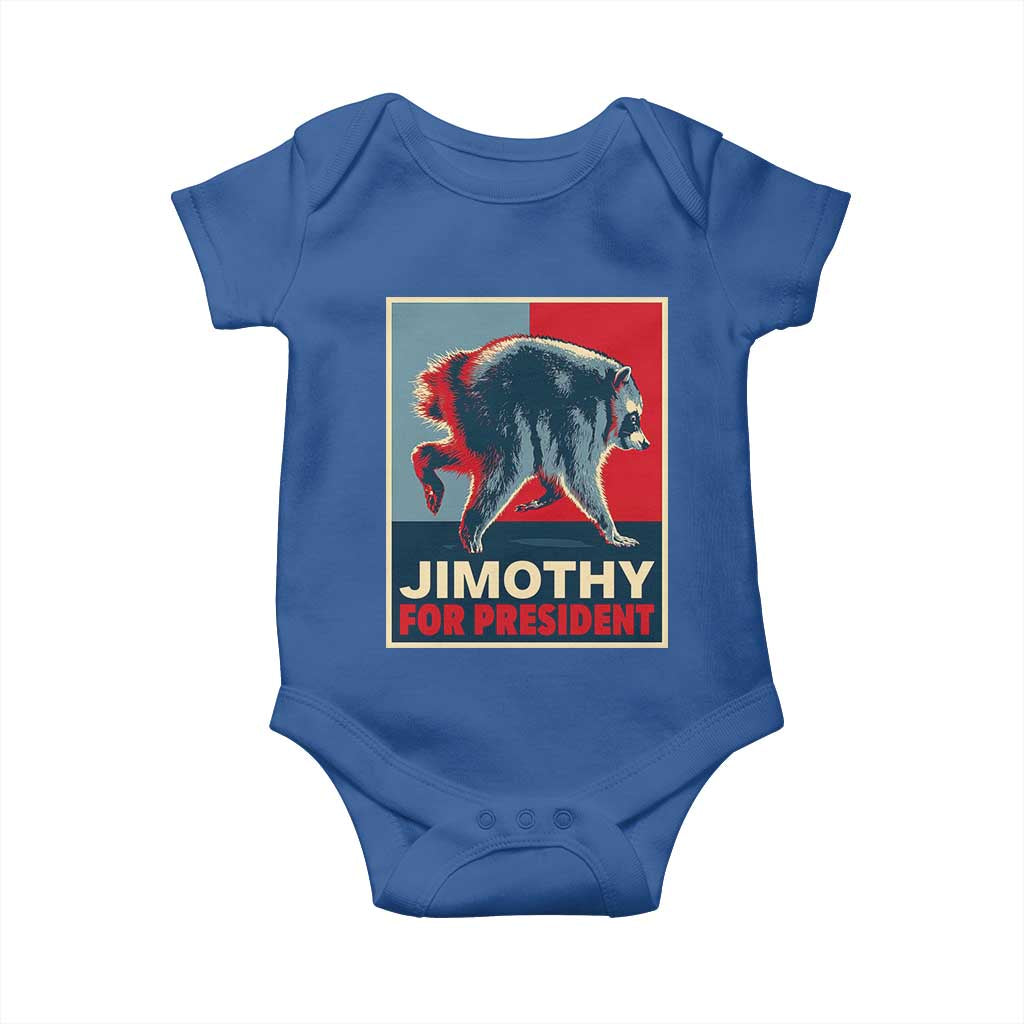 Jimothy For President Parody Baby Onesie Hope Style Viral Seattle Raccoon Graphic