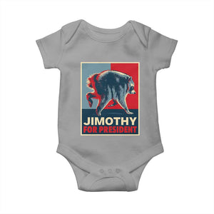 Jimothy For President Parody Baby Onesie Hope Style Viral Seattle Raccoon Graphic