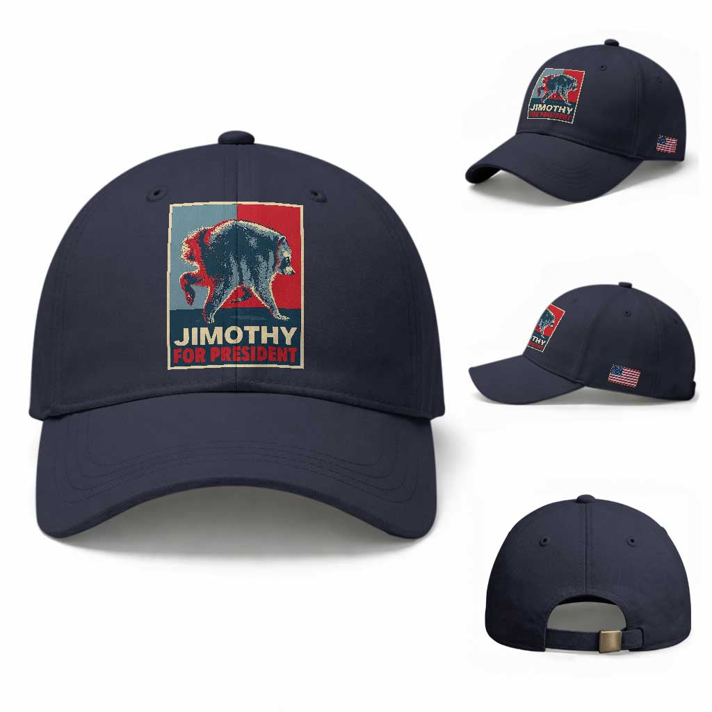 Jimothy For President Parody Baseball Cap Hope Style Viral Seattle Raccoon Graphic