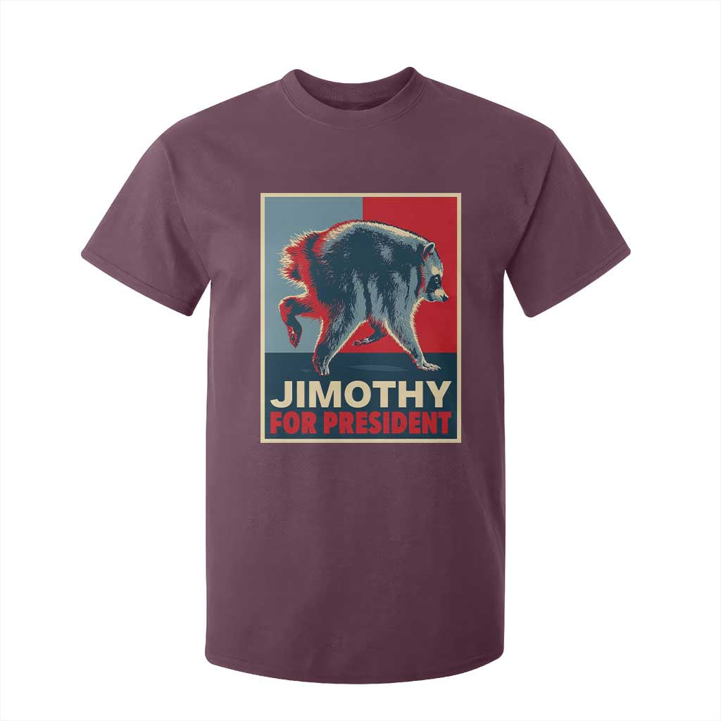 Jimothy For President Parody T Shirt For Kid Hope Style Viral Seattle Raccoon Graphic