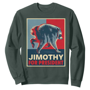 Jimothy For President Parody Sweatshirt Hope Style Viral Seattle Raccoon Graphic