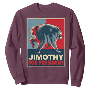 Jimothy For President Parody Sweatshirt Hope Style Viral Seattle Raccoon Graphic
