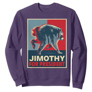 Jimothy For President Parody Sweatshirt Hope Style Viral Seattle Raccoon Graphic
