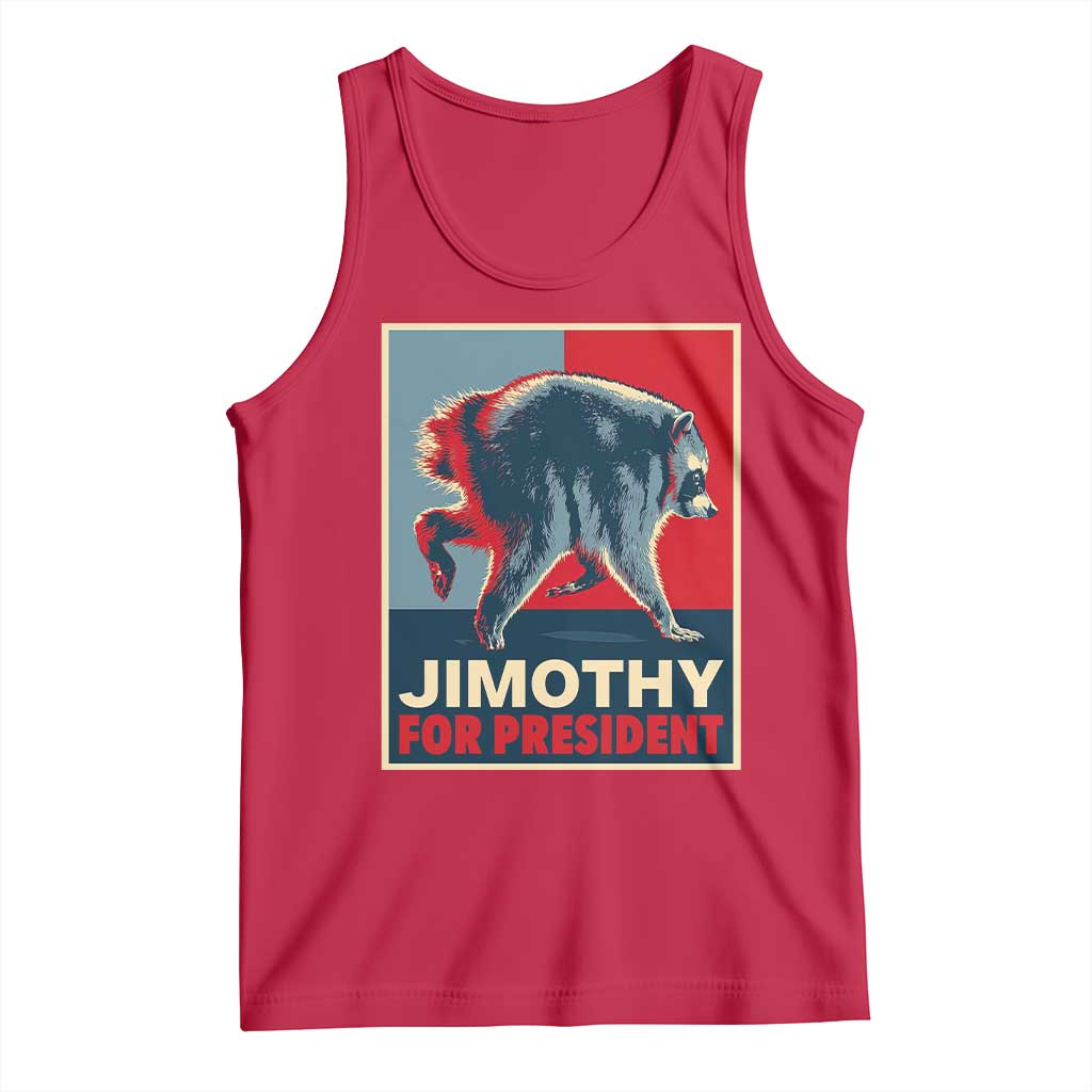 Jimothy For President Parody Tank Top Hope Style Viral Seattle Raccoon Graphic