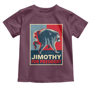 Jimothy For President Parody Toddler T Shirt Hope Style Viral Seattle Raccoon Graphic