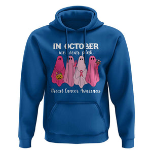 Breast Cancer Boo Sheet Hoodie In October We Wear Pink Ribbon Support TS02 Royal Blue Print Your Wear