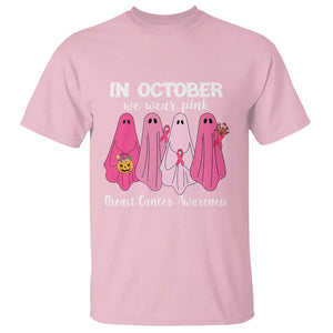 Breast Cancer Boo Sheet T Shirt In October We Wear Pink Ribbon Support TS02 Light Pink Print Your Wear