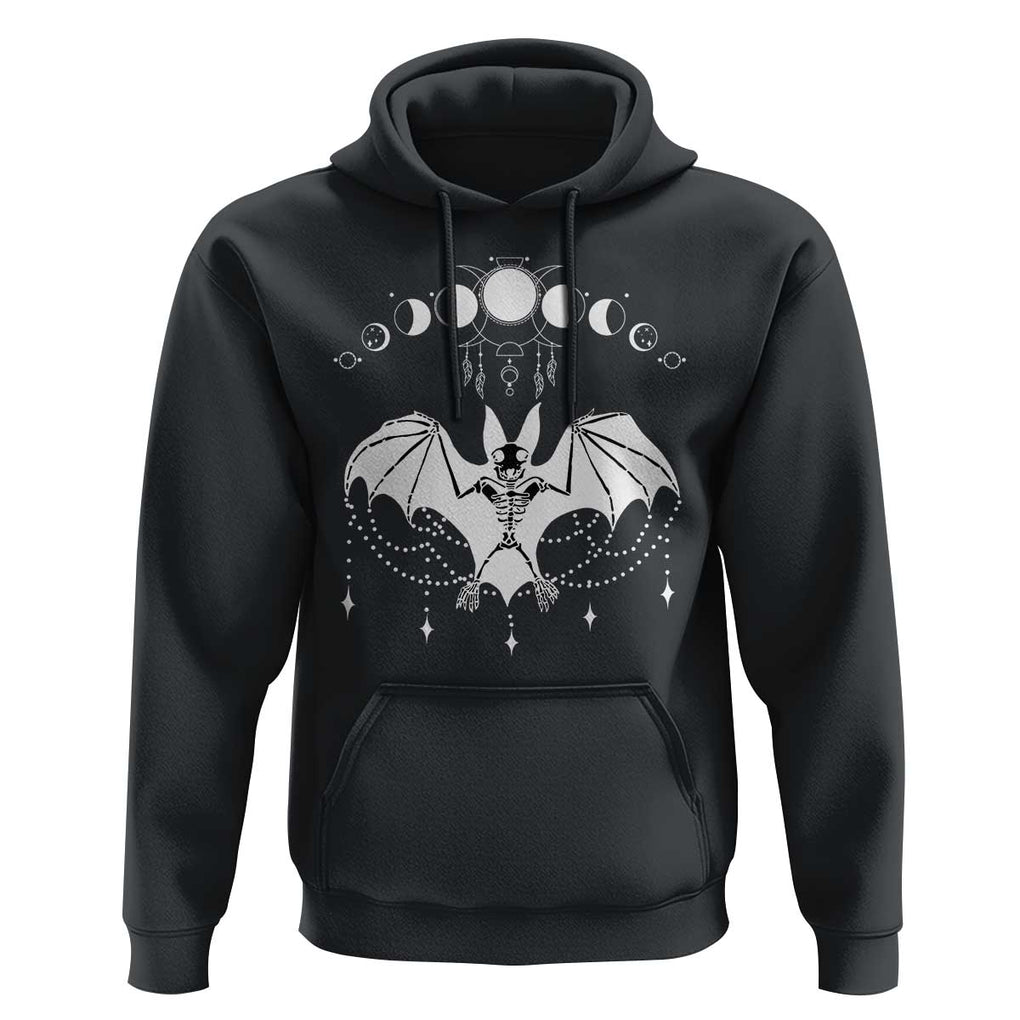 Halloween Bat Hoodie Stay Spooky Witchy Celestial Dark Academia TS02 Black Print Your Wear