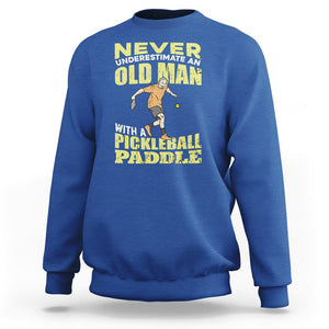 Old Man Pickleball Sweatshirt It's Weird Being The Same Age As Old People TS02 Royal Blue Printyourwear