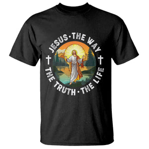 Jesus T Shirt The Way The Truth The Life TS02 Black Printyourwear