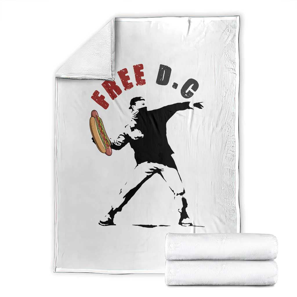 Free DC Sandwich Toss Throw Blanket Washington DC Political Satire TS02 White Print Your Wear