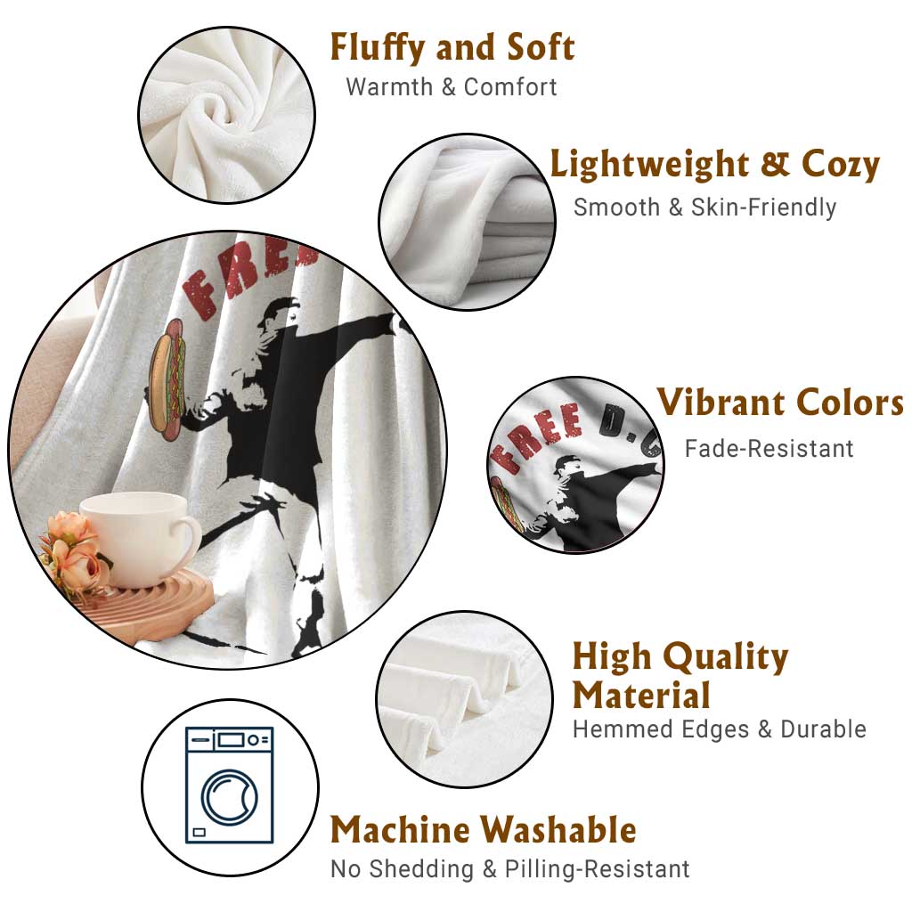 Free DC Sandwich Toss Throw Blanket Washington DC Political Satire TS02 Print Your Wear