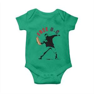 Free DC Sandwich Toss Baby Onesie Washington DC Political Satire TS02 Irish Green Print Your Wear